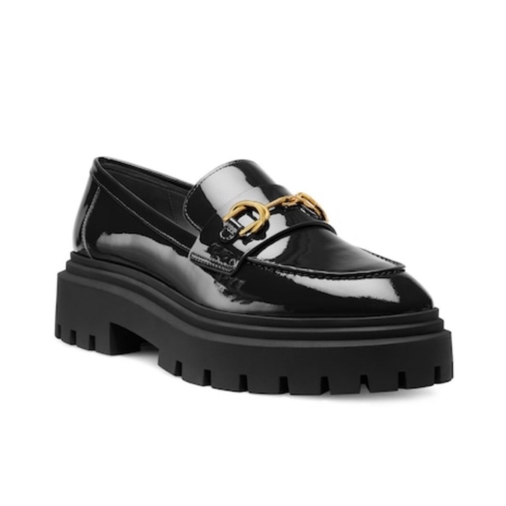 STUART WEITZMAN OWEN BUCKLE ULTRA LUG LOAFER 8